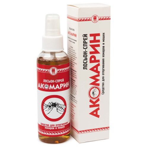 Лосьон-спрей от комаров и мошек «Акомарин», 150 мл