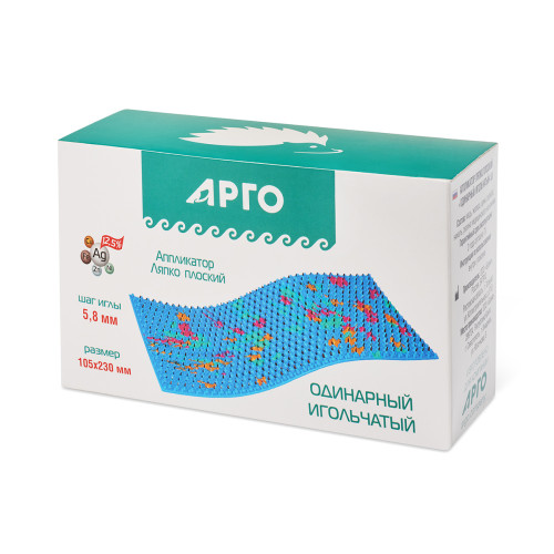 Аппликатор Ляпко «Одинарный» (шаг игл 5,8 мм, размер 105 х 230 мм)