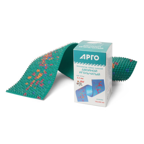 Аппликатор Ляпко «Двойной» (шаг игл 6,2 мм, размер 105 х 460 мм)