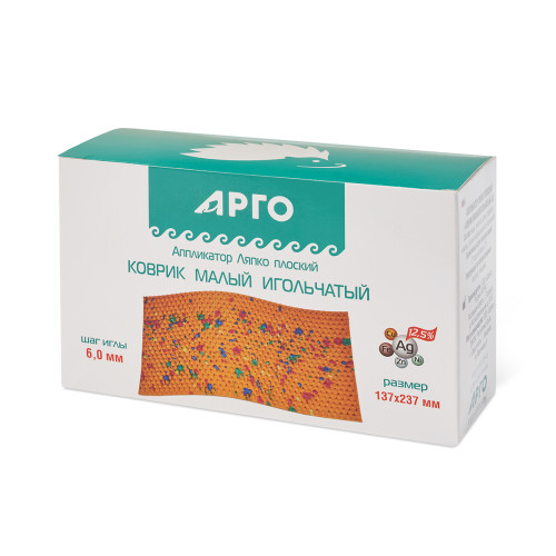 Аппликатор Ляпко «Коврик малый» (шаг игл 6,0 мм, размер 237 х 137 мм)