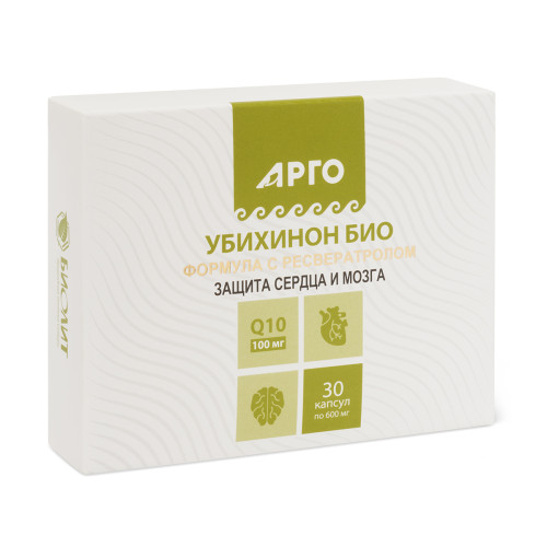 Убихинон Био (Комплекс с Q10 и ресвератролом), капсулы, 30 шт