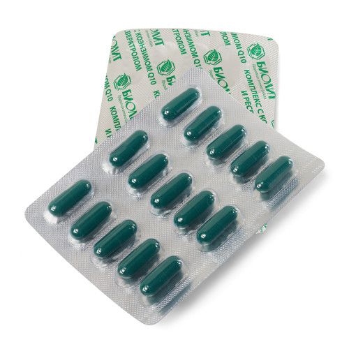 Убихинон Био (Комплекс с Q10 и ресвератролом), капсулы, 30 шт