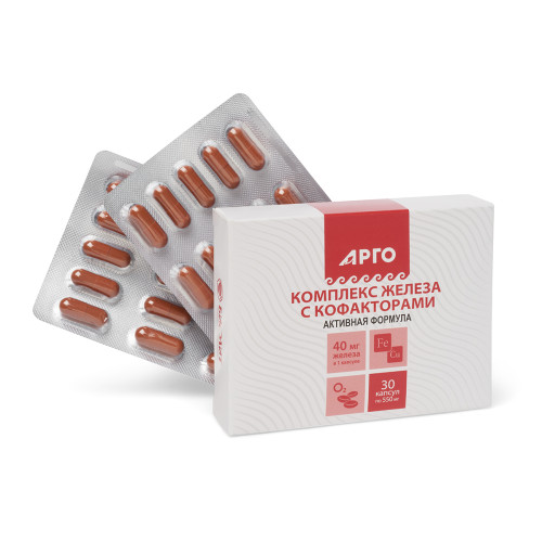 Комплекс железа с кофакторами, капсулы, 30 шт