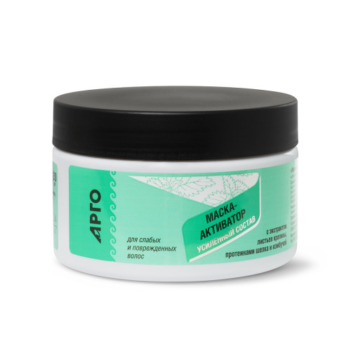 Маска-активатор для волос с экстрактом крапивы, протеинами шелка и комбучей ферментированной, 250 мл