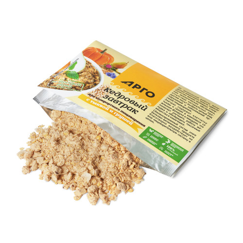 Завтрак кедровый для комфортного пищеварения с тыквой и грушей, 40 г