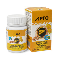 Масло кедровое «Здоровая печень» с экстрактом корней одуванчика, капсулы, 100 шт