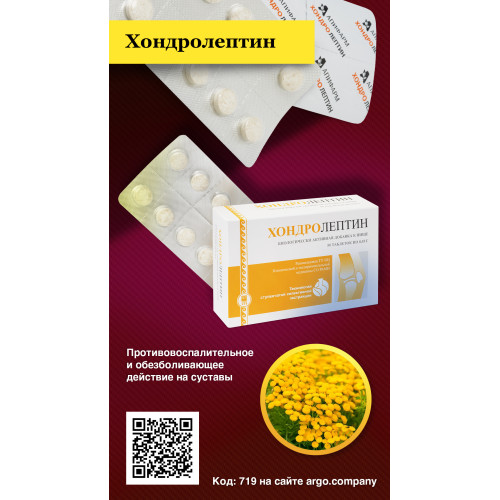 Хондролептин, таблетки, 50 шт