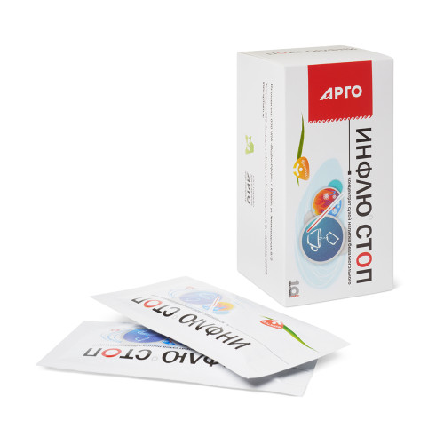 Концентрат сухой напитка безалкогольного «Инфлю-стоп», 10 пакетов по 10 г