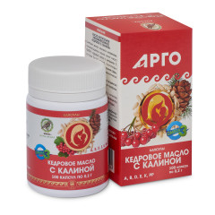 Масло кедровое с калиной, капсулы, 100 шт