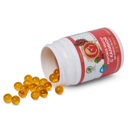 Масло кедровое с калиной, капсулы, 100 шт