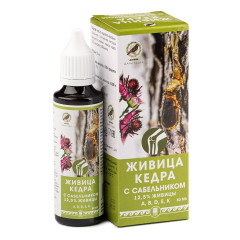 Живица кедра 12,5%с сабельником, 50 мл